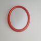 Mirror orange oval vintage 60s 70s