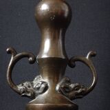 Ancien vase en bronze Chinois Ming style taotie Chine XIXème