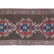 Tapis vintage turc de oushak tissé à la main 84x220 cm