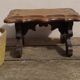 Tabouret repose-pied bois, artisanat art populaire