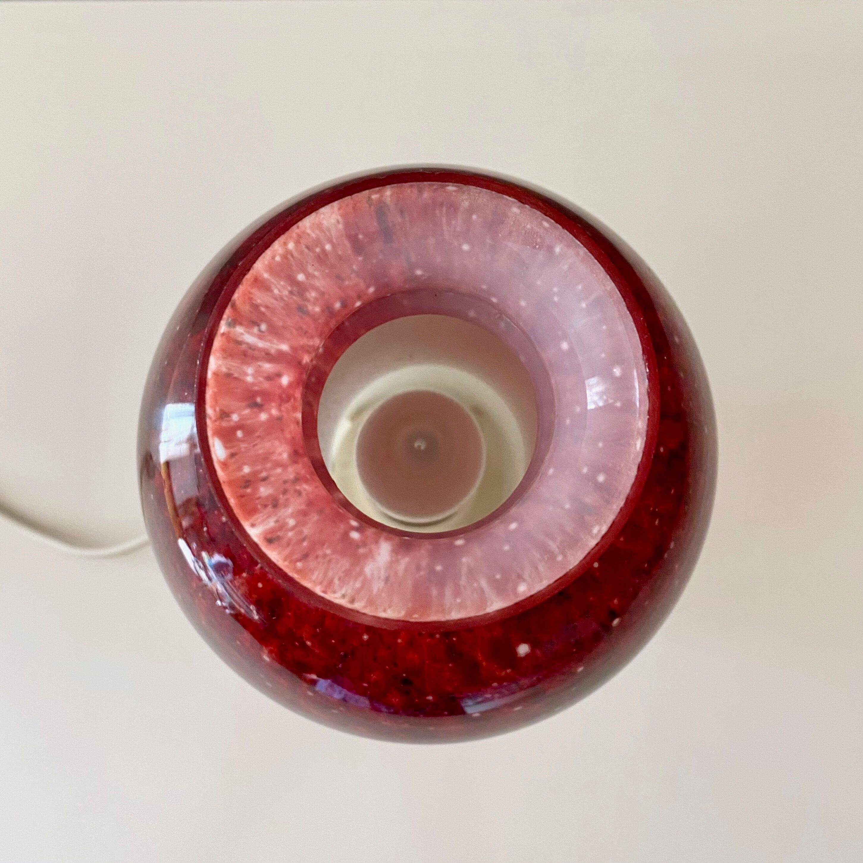 Mushroom lamp by Limburg Glashütte