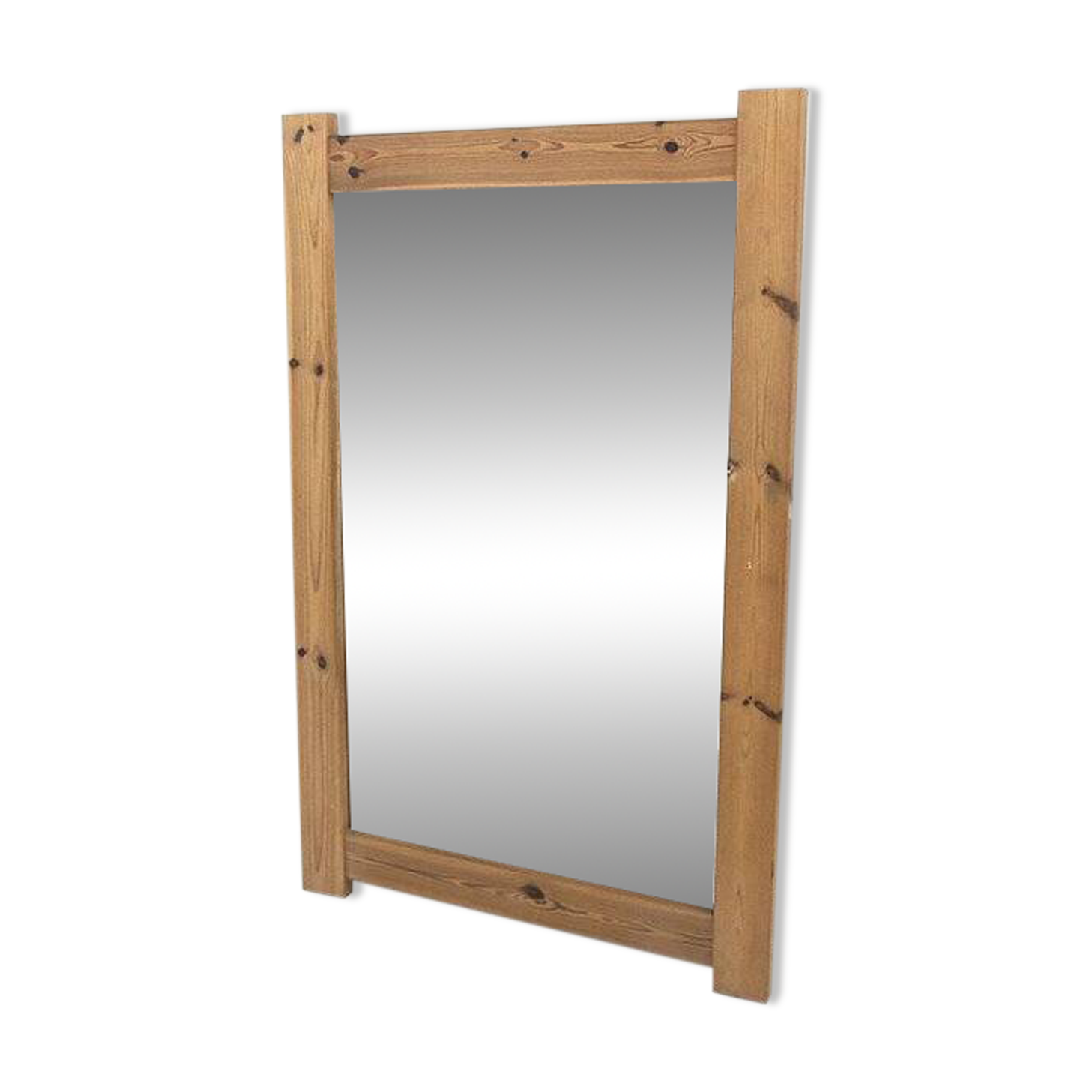 Scandinavian oak mirror 112x48cm, Nybrofabriken, Sweden, 1960
