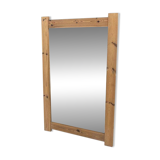 Scandinavian oak mirror 112x48cm, Nybrofabriken, Sweden, 1960