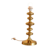 Single Swedish Brass Bobbin Table lamp