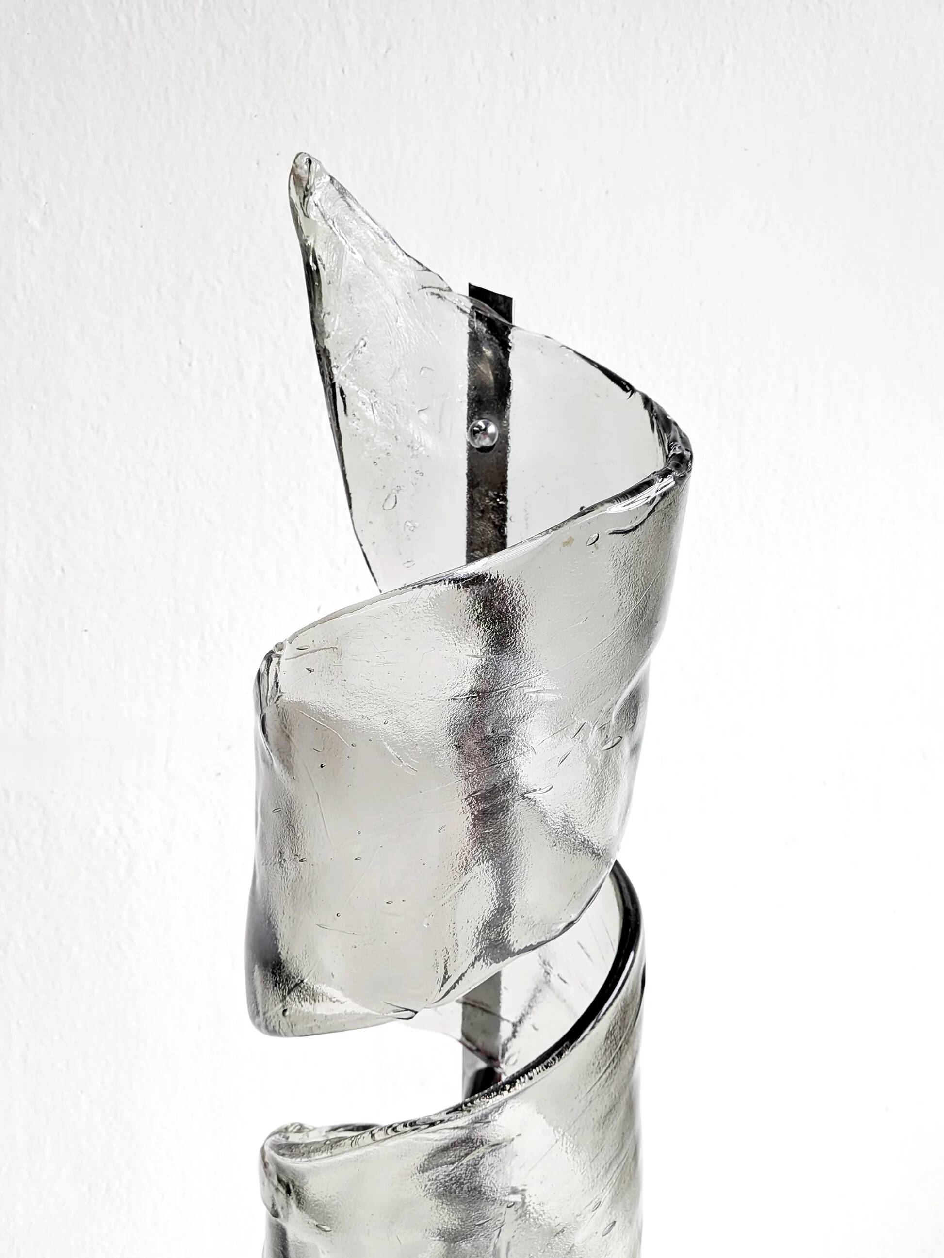 Muranoglass floor lamp 'Spiral' by Mazzega 1970s