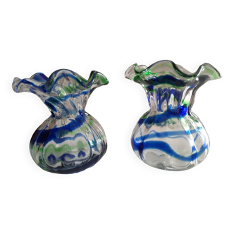 2 Murano vases