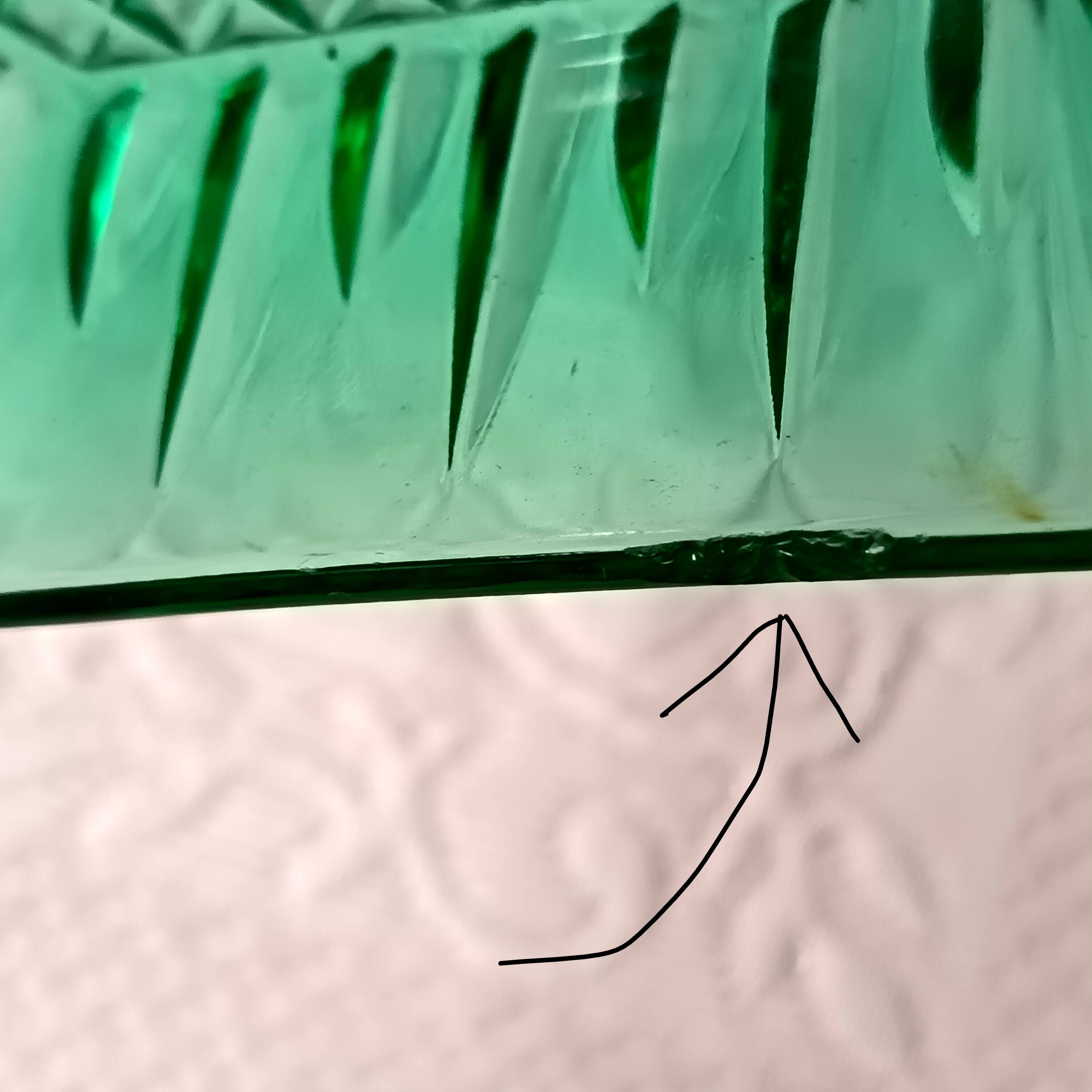 3 Arcoroc bowls in vintage emerald green molded glass