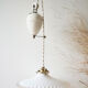 Opaline suspension, adjustable height.
