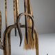Sculptural Gilded Wrought Iron Fireplace Tool Set, 1960s