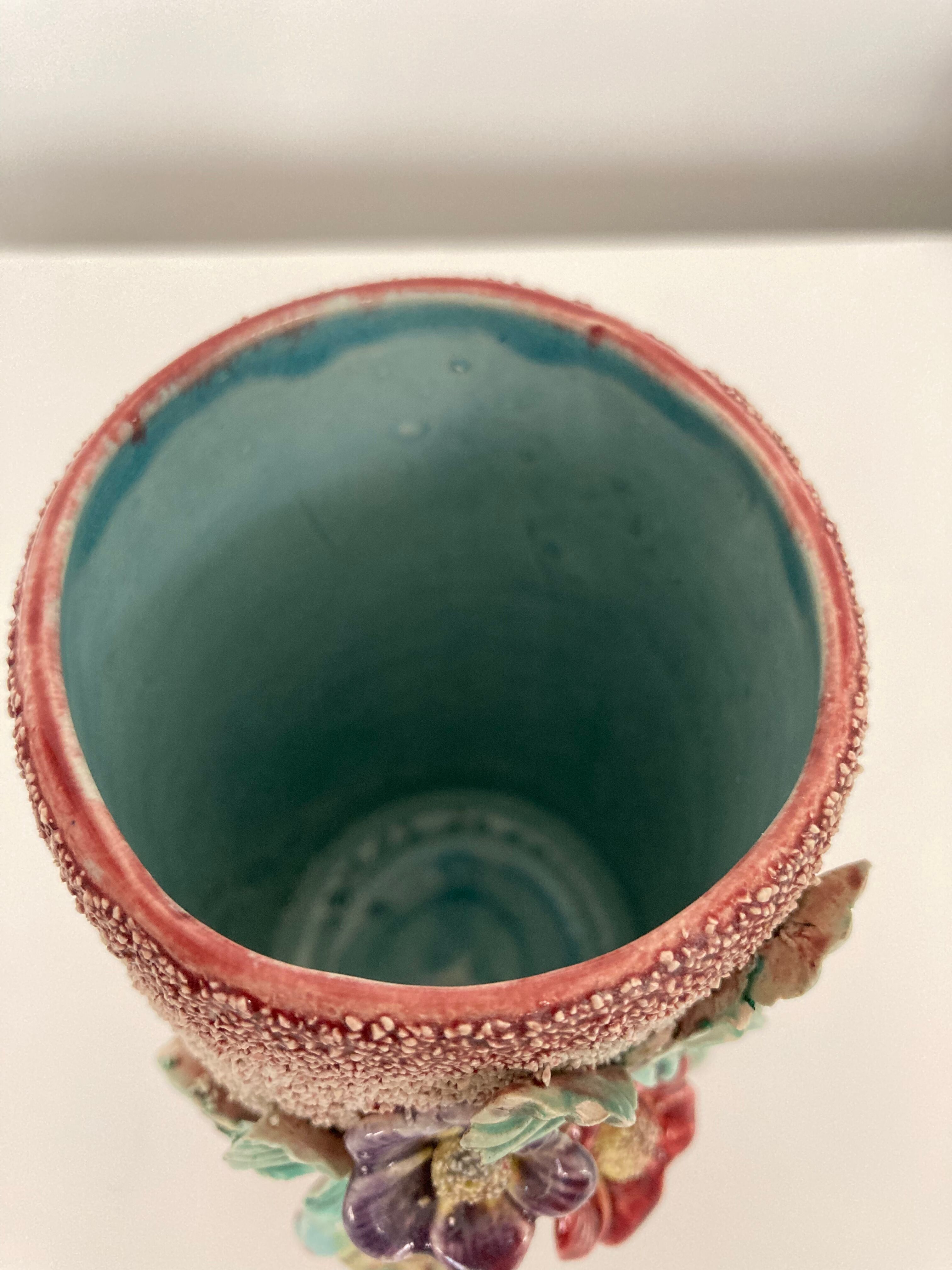 Barbotine vase relief early 19th century