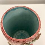 Vase barbotine relief début XIXeme