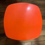 2 tabourets vintage orange Pola