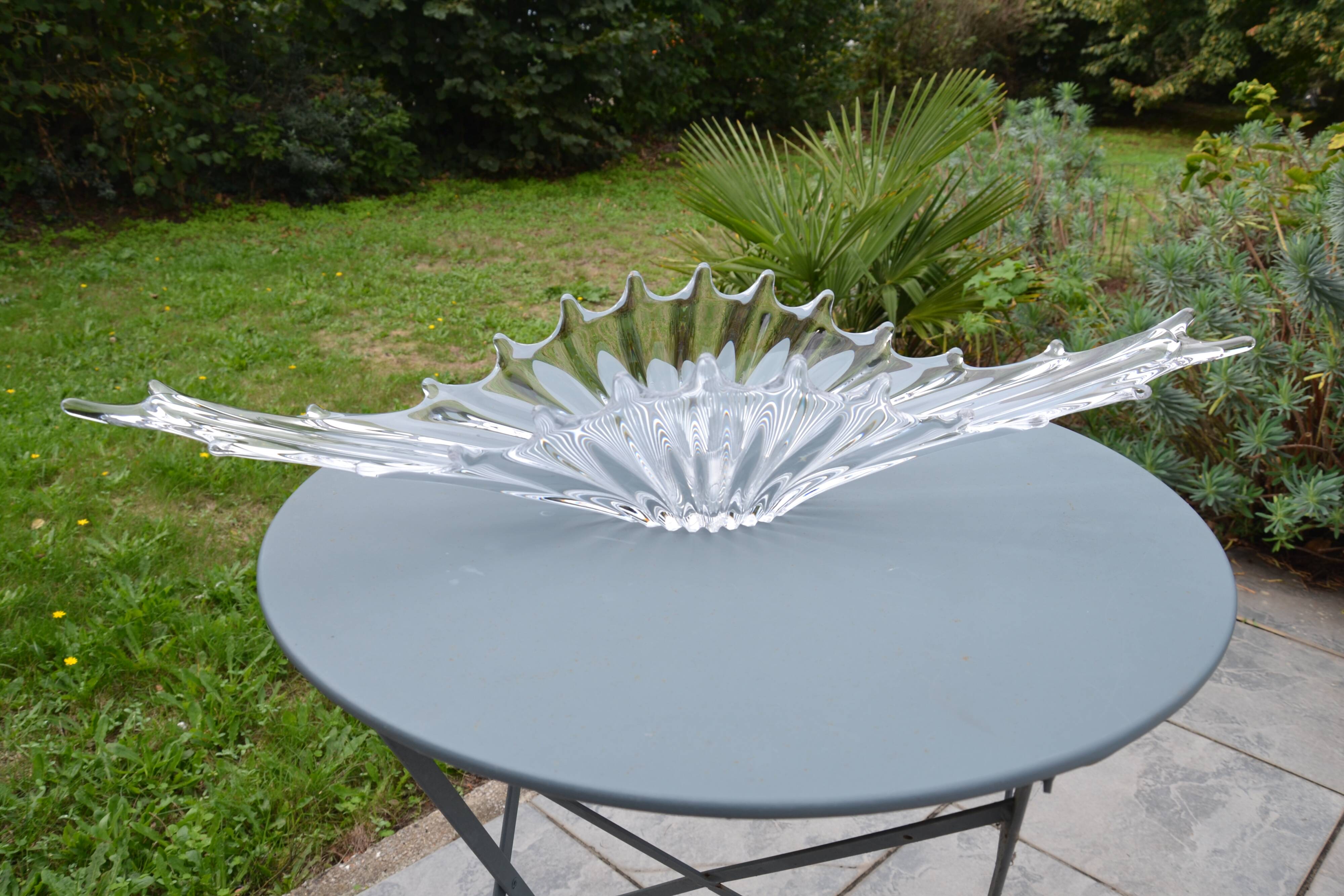 Centre de table, coupe en cristal