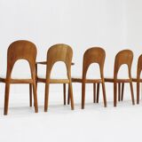 Vintage Danish Dining Chairs by Niels Koefoed 1960s, Set of 5