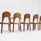 Vintage Danish Dining Chairs by Niels Koefoed 1960s, Set of 5