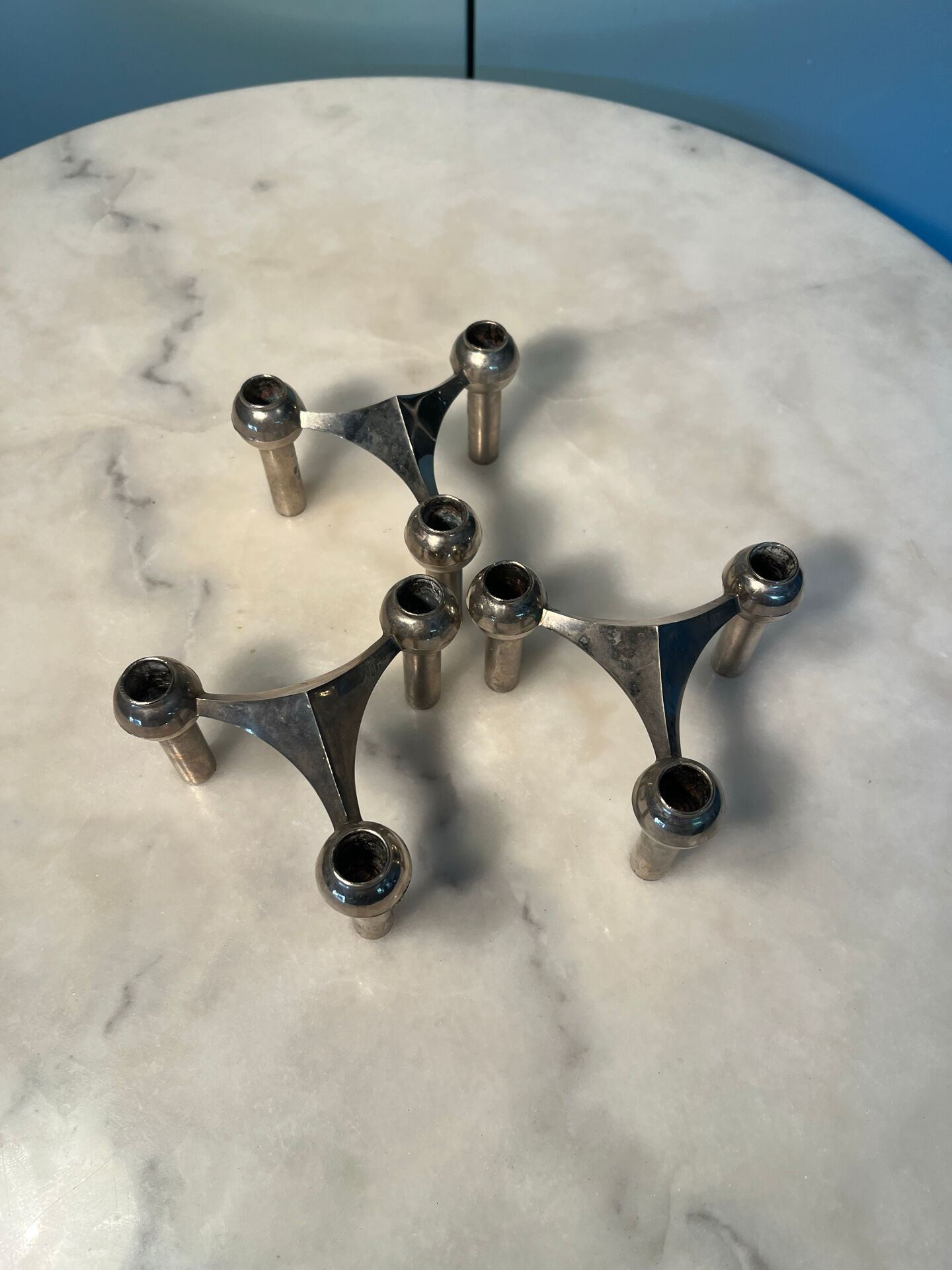 3 Nagel S22 candle holders
