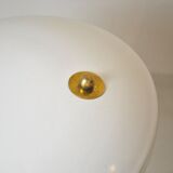 Mid-Century table lamp in aluminium and brass, Italy, 1950s