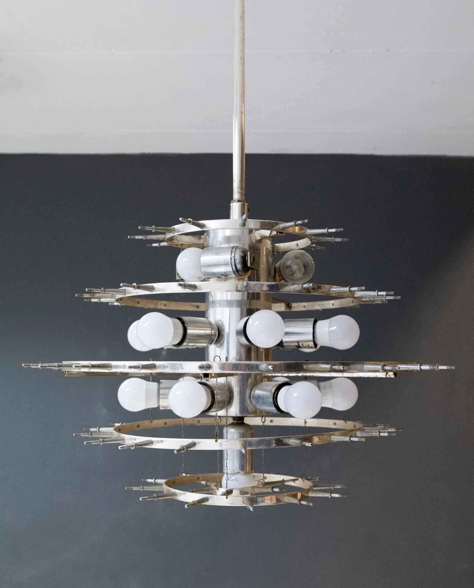 Kinkeldey 6 Tiered Chrystal Chandelier, 1970s