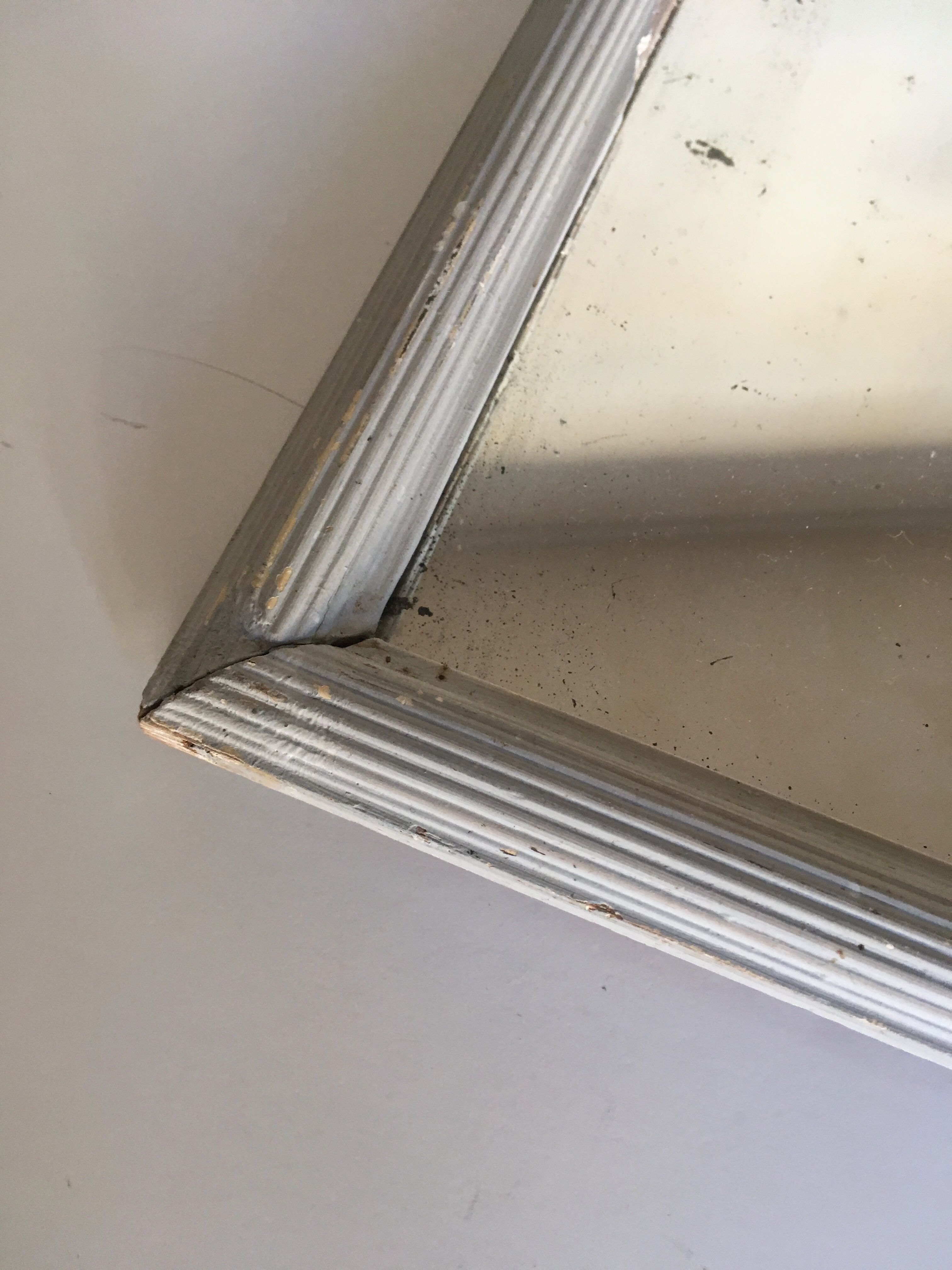 Mirror wood and plaster ancient art deco - 40x31cm