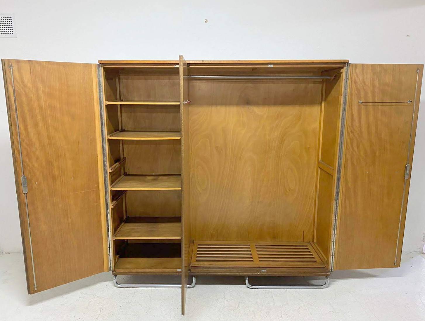Bauhaus wardrobe by Mücke Melder, 1930s, Bohemia