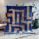 Blue Moroccan rug, authentic Moroccan rug 150/250cm
