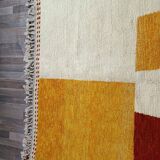 Berber rug natural wool Morocco 3 x 2 m