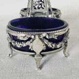 Pair of solid silver salt pans