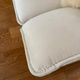3-seater sofa in ecru nubuck finish, Mobilier de France