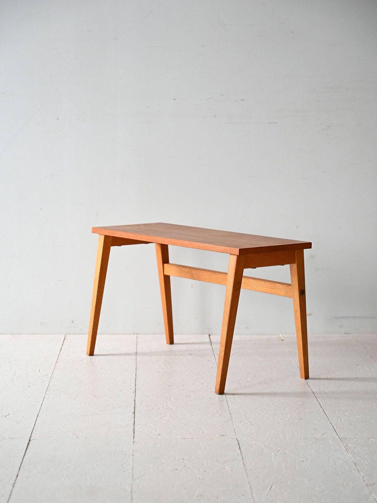 Swedish vintage teak bench, 1950s-60s