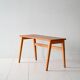 Swedish vintage teak bench, 1950s-60s