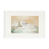 On the high seas, gouache on paper, 69 x 46cm