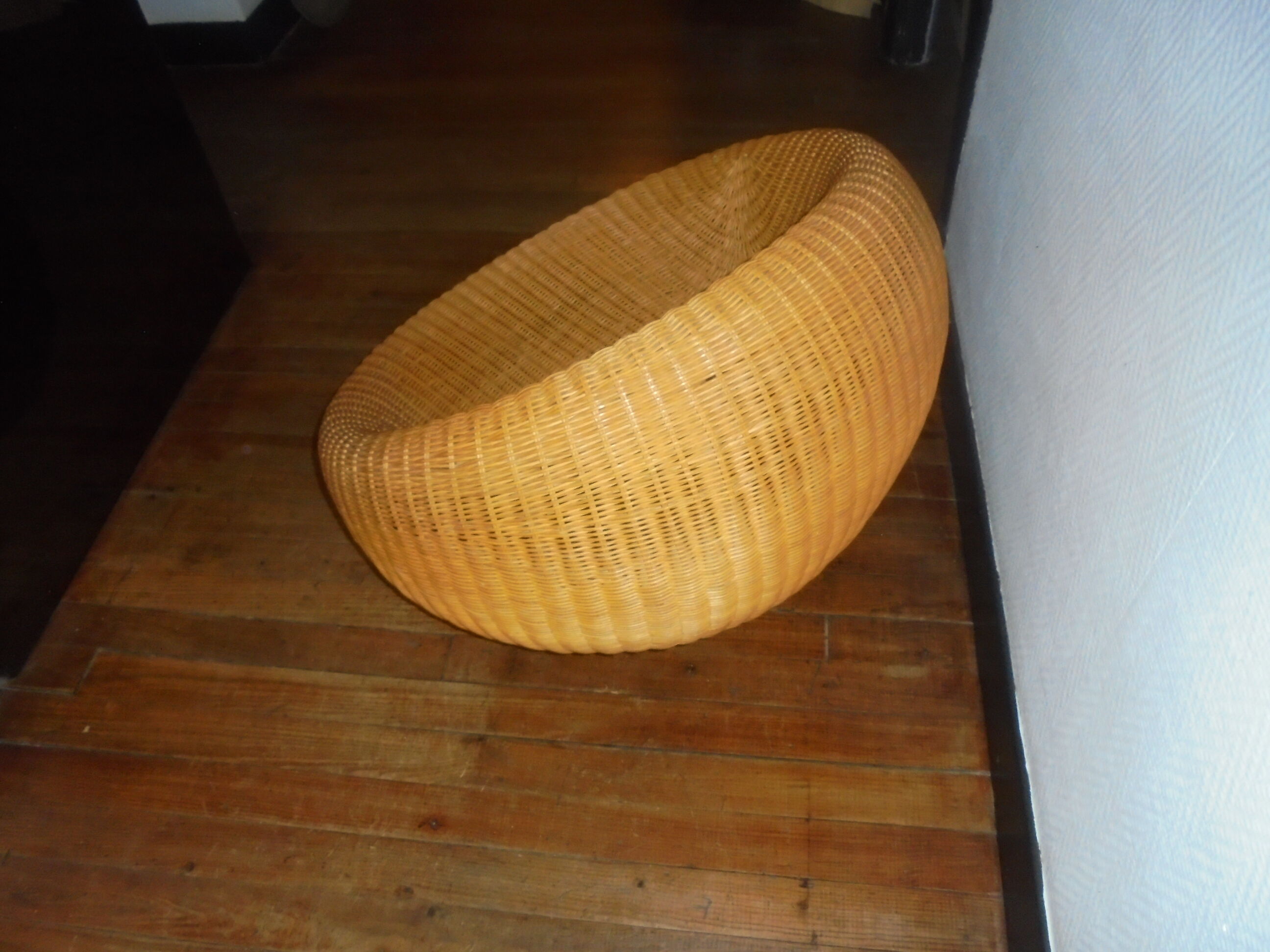 Rattan easy chair