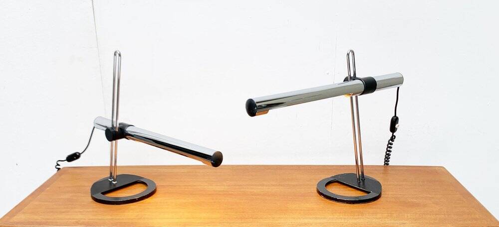 Lampes de table allemandes postmodernes Space Age de Kotzolt Leuchten, années 1970, lot de 2