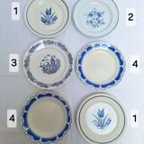 Vintage blue dinner plates