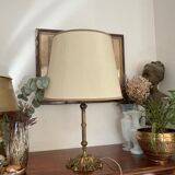 Old gilded bronze lamp stand
