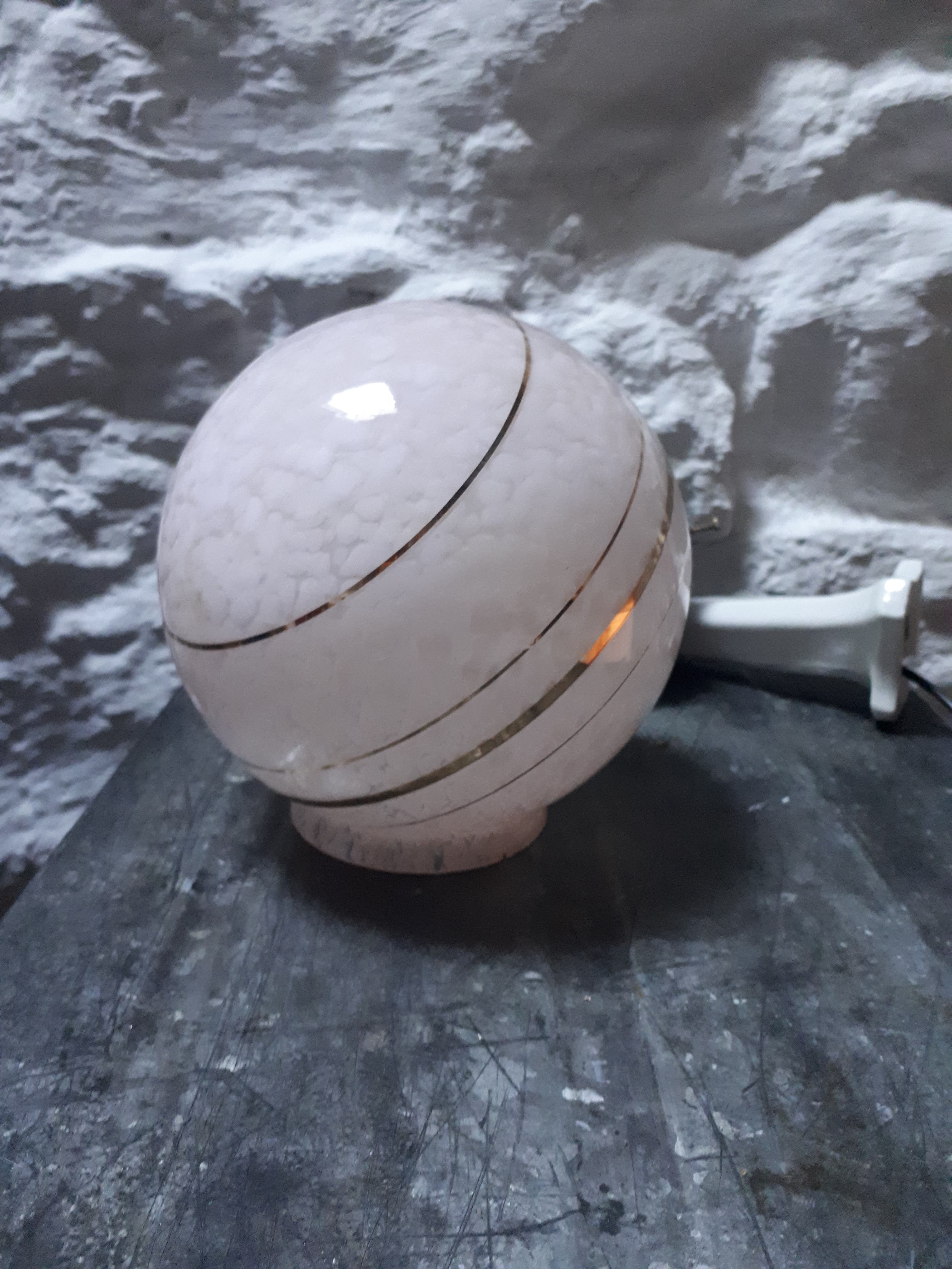 Clichy glass ball sconce