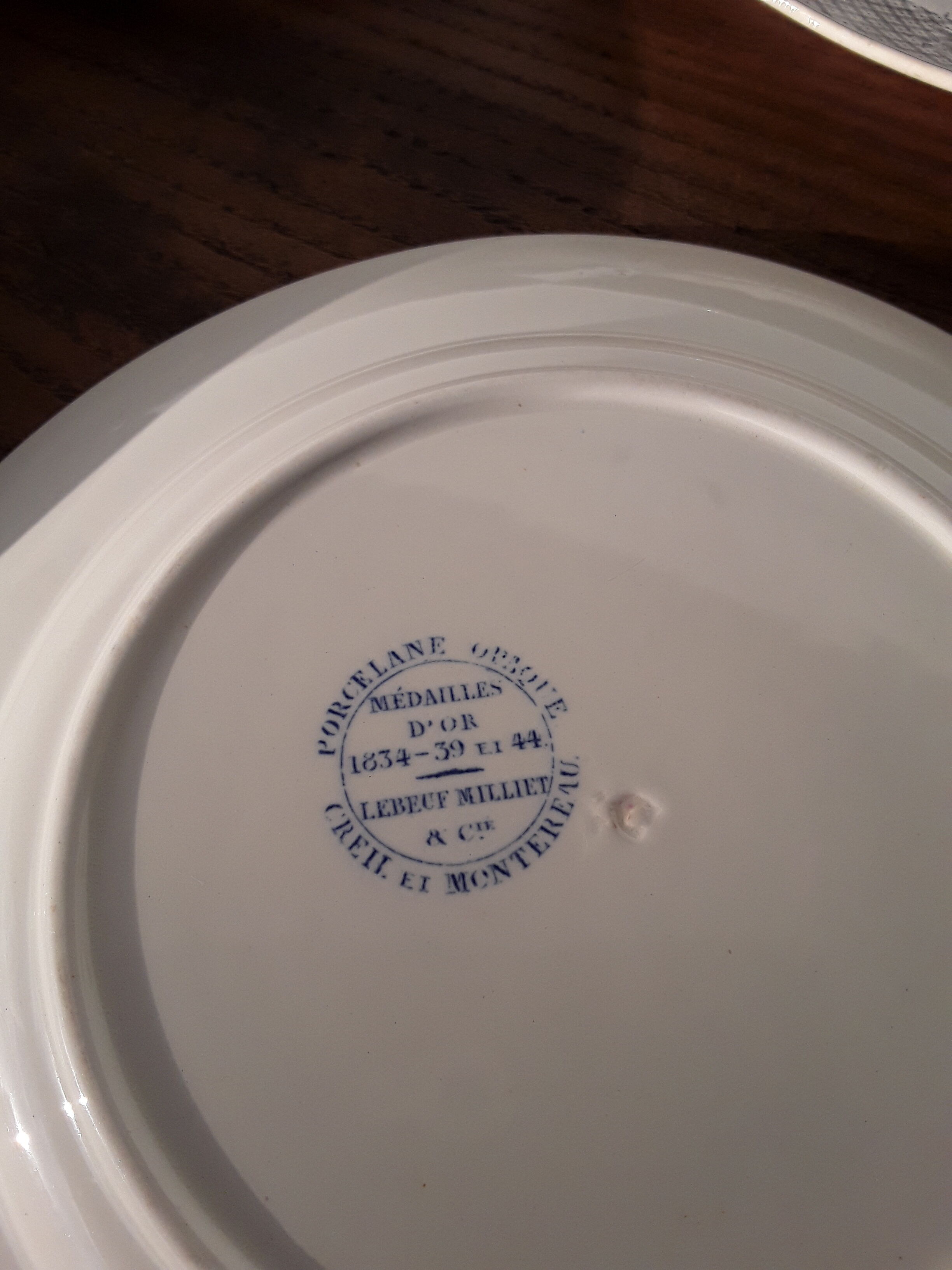 9 creil and Montereau dance themed plates