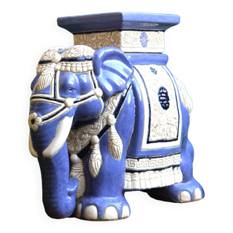 Ceramic elephant, side table, or flower pot base, large model