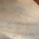 Silver metal bread basket openwork punched