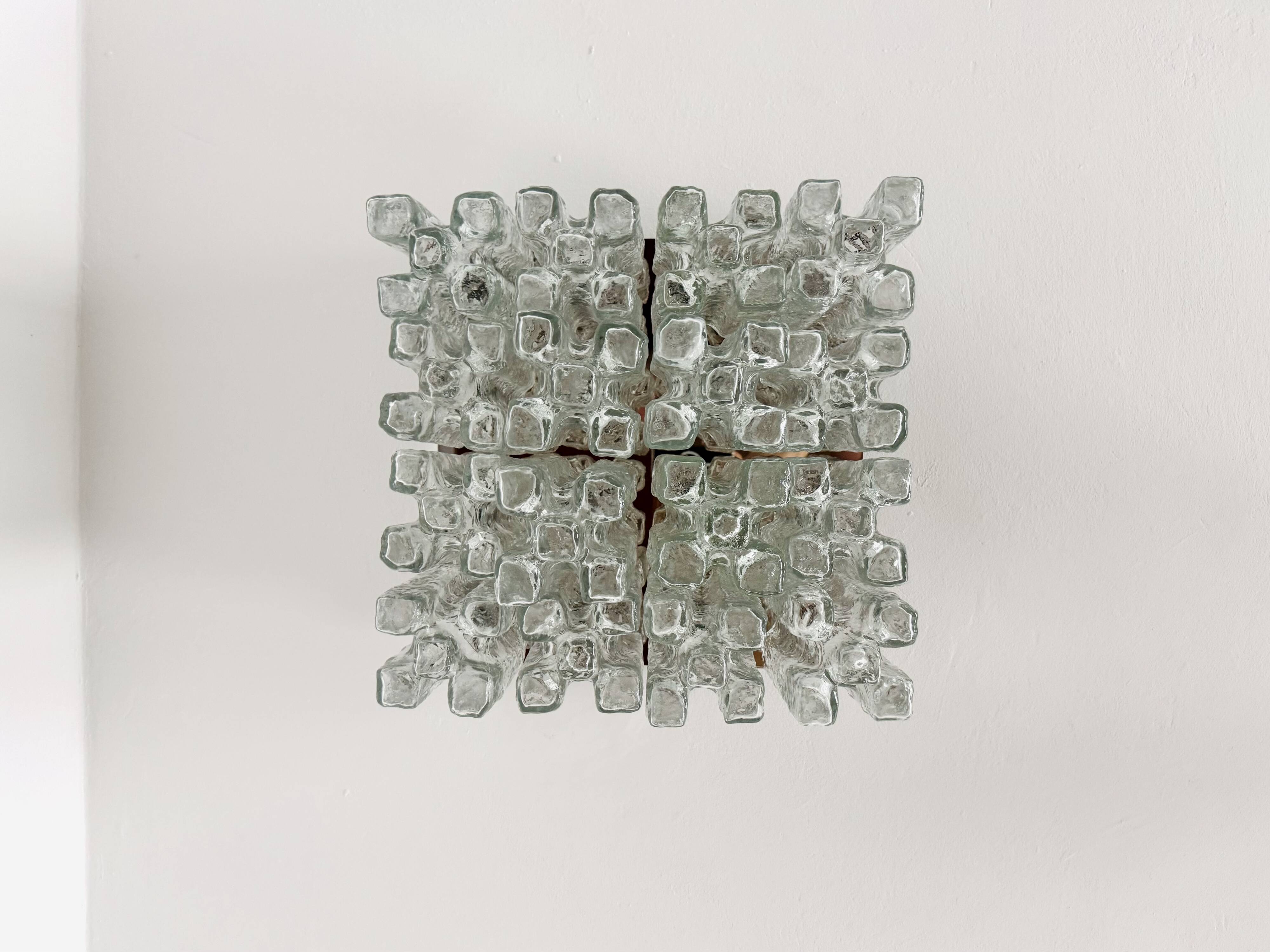 Large Austrian Granada Flush Light by J.T. Kalmar