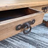Solid oak farmhouse coffee table