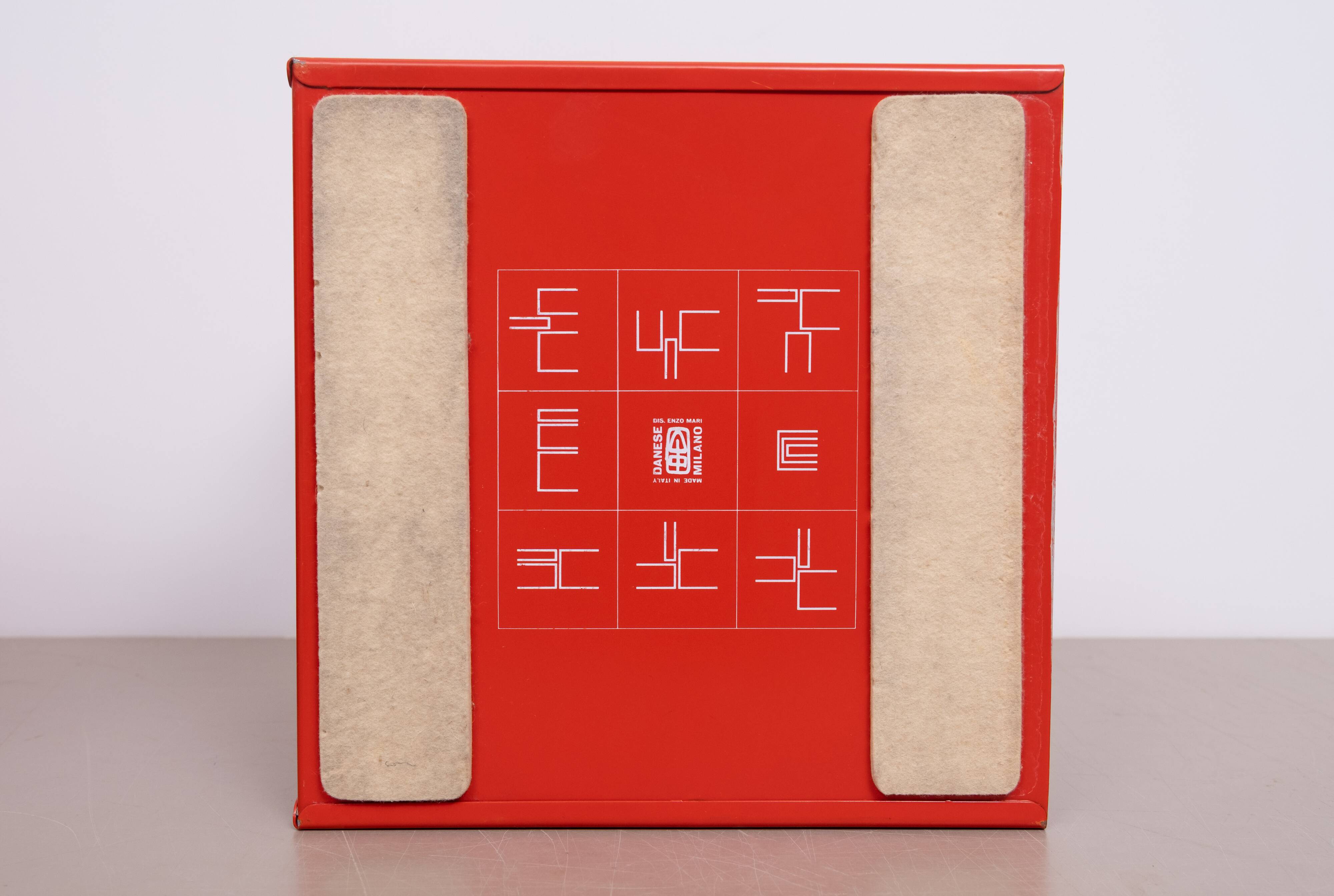 Enzo Mari Modular Metal LP Record Holder set of 3 1965 Italy