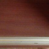 Pair of mahogany veneer showcases