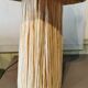 Large raffia lamp