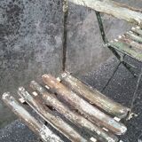 2 folding bistro / garden chairs fermob 1950