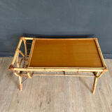 Table basse en rotin