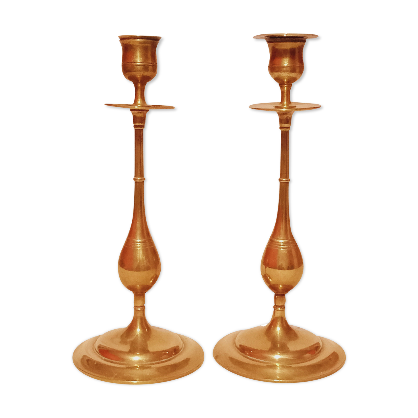 Brass candle holders