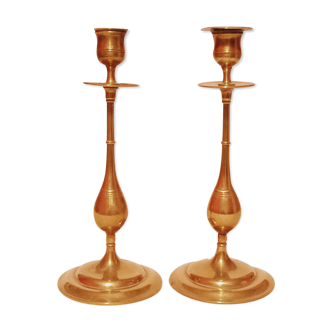 Brass candle holders