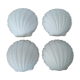 Suite of four Limburg shell sconces
