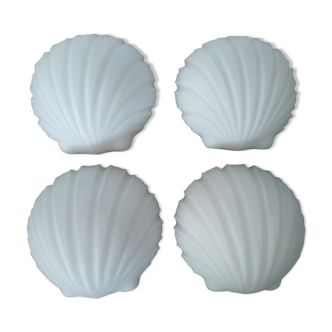 Suite of four Limburg shell sconces